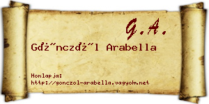 Gönczöl Arabella névjegykártya
